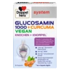 Illustration of the product packaging Doppelherz system  Glukozamin 1000 + Kurkuma Vegan front view
